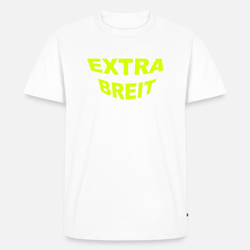 EXTRA BREIT EXTRABREIT - Männer Premium Bio T-Shirt - Weiß