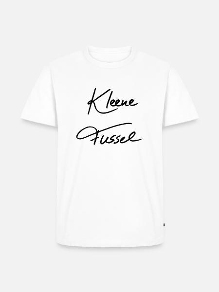 Kleene Fussel - Männer Premium Bio T-Shirt - Weiß