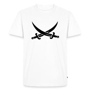 sabre - T-shirt Premium bio Homme - blanc - Devant - Nico (187cm)