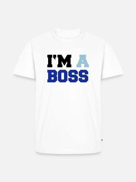 im_a_boss02 - T-shirt Premium bio Homme - blanc