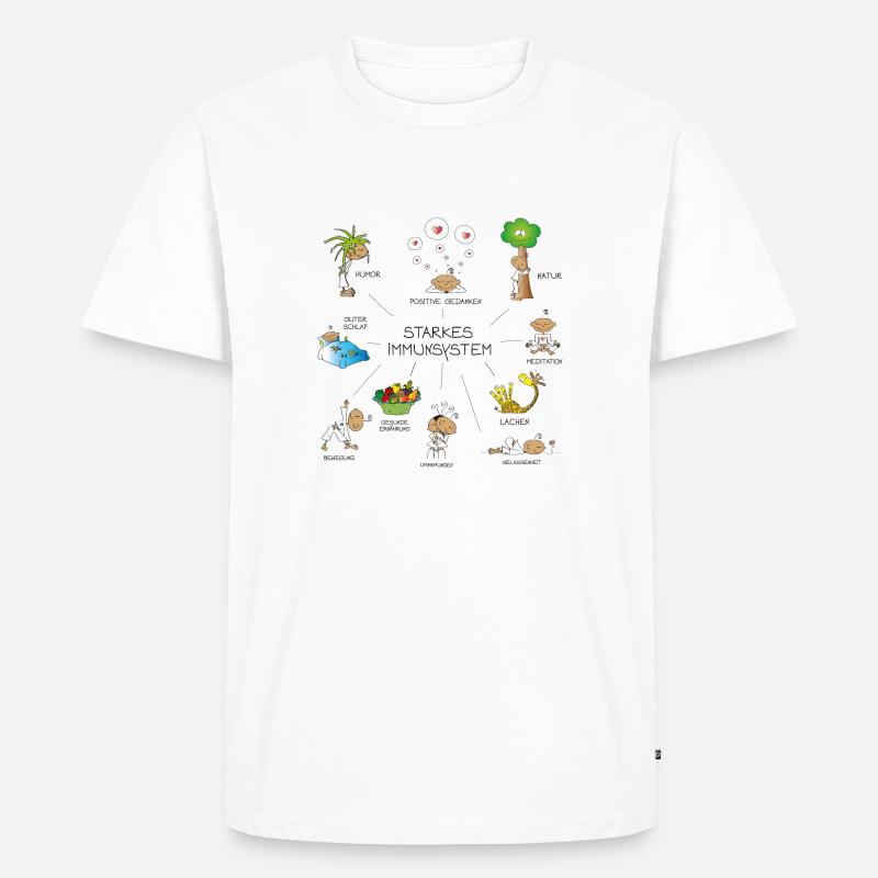Immunsystem - Männer Premium Bio T-Shirt - Weiß