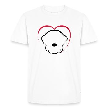 LR1 3 - T-shirt Premium bio Homme - blanc - Devant - Nico (187cm)