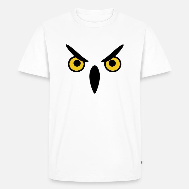 Eule eule eule - Männer Premium Bio T-Shirt - Weiß