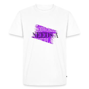 tshirts de charpentier sexy blagues de charpentier tshirts - T-shirt Premium bio Homme - blanc - Devant - Nico (187cm)