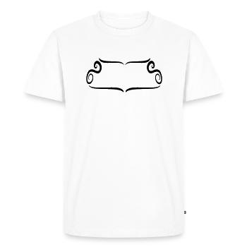 Cadre d’ornement décoratif artistique - T-shirt Premium bio Homme - blanc - Devant - Nico (187cm)