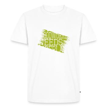 amour charpentier blagues cool bingo salle tshirts - T-shirt Premium bio Homme - blanc - Devant - Nico (187cm)