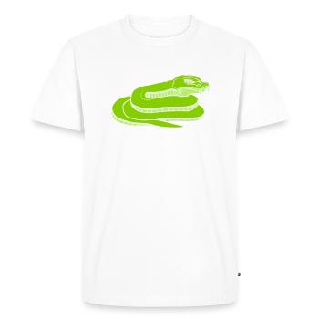Concevoir un dangereux serpent maléfique - T-shirt Premium bio Homme - blanc - Devant - Nico (187cm)