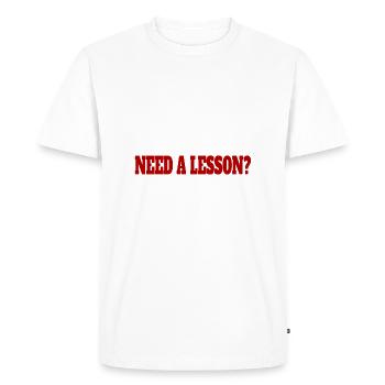 Basketball Basketball Player Basketball Club - T-shirt Premium bio Homme - blanc - Devant - Nico (187cm)