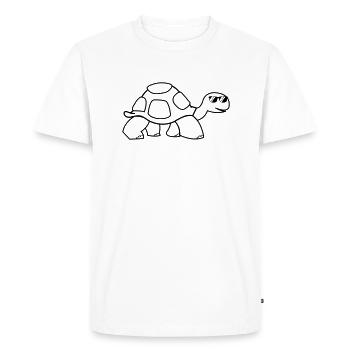 cool turtle - Men's Premium Organic T-Shirt - white - Front - Nico (187cm)