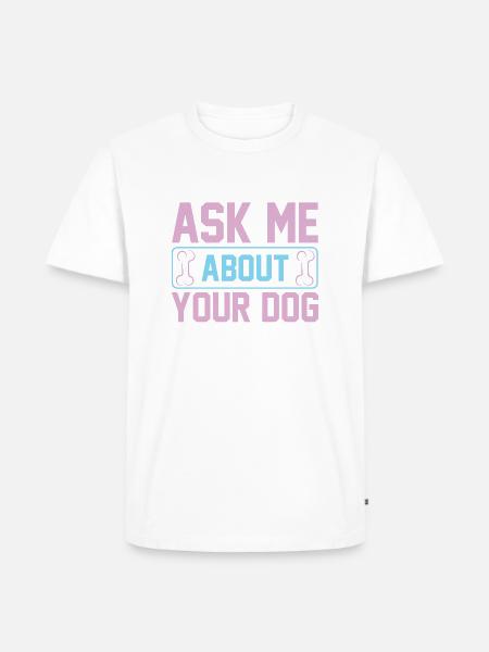 PawPrint Couture - Männer Premium Bio T-Shirt - Weiß