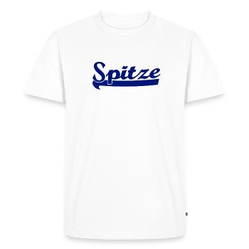 Retour au début - T-shirt Premium bio Homme - blanc - Devant - Nico (187cm)