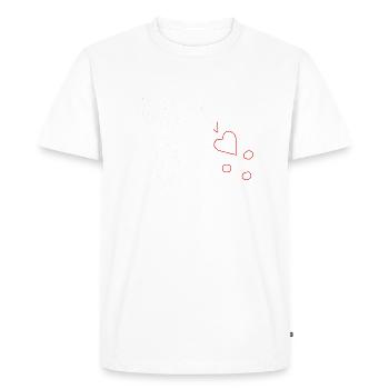 Pirate Flag - Men's Premium Organic T-Shirt - white - Front - Nico (187cm)