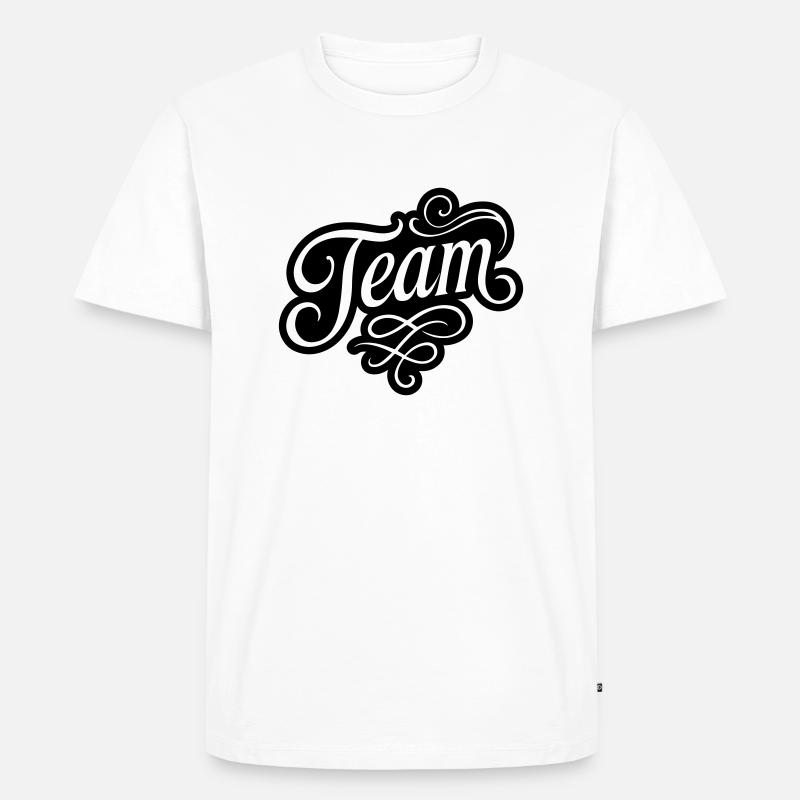 Team - Männer Premium Bio T-Shirt - Weiß