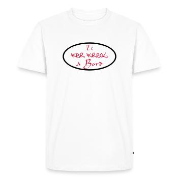 Ti ker kreol board 02 - Men's Premium Organic T-Shirt - white - Front - Nico (187cm)