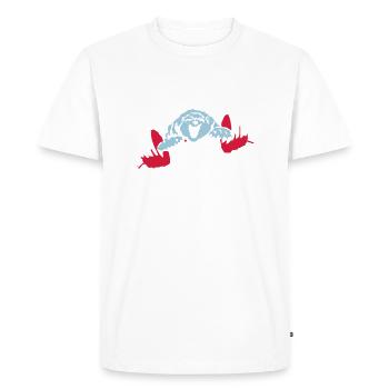 Russie ours - T-shirt Premium bio Homme - blanc - Devant - Nico (187cm)