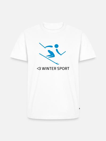 Winter Sport - Männer Premium Bio T-Shirt - Weiß