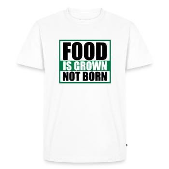 Végétarien végétarien slogan Prvokation - T-shirt Premium bio Homme - blanc - Devant - Nico (187cm)