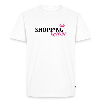 shopping_queen_1_f2 - T-shirt Premium bio Homme - blanc - Devant - Nico (187cm)