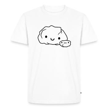 famille de pierre pierre maman - T-shirt Premium bio Homme - blanc - Devant - Nico (187cm)