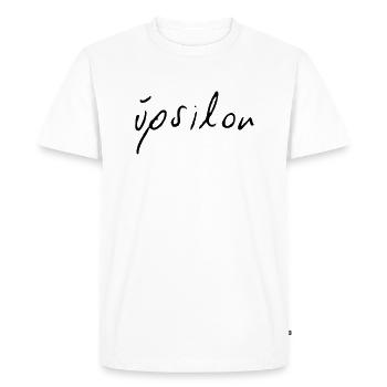 Y Ypsilon - T-shirt Premium bio Homme - blanc - Devant - Nico (187cm)