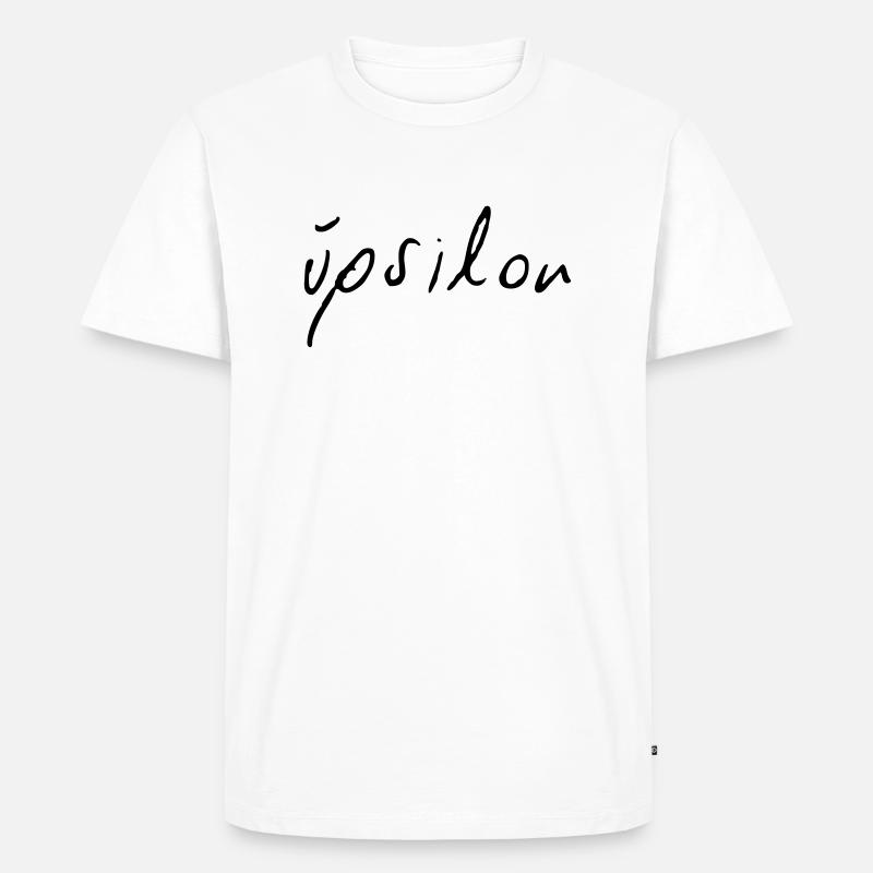 Y Ypsilon - Männer Premium Bio T-Shirt - Weiß