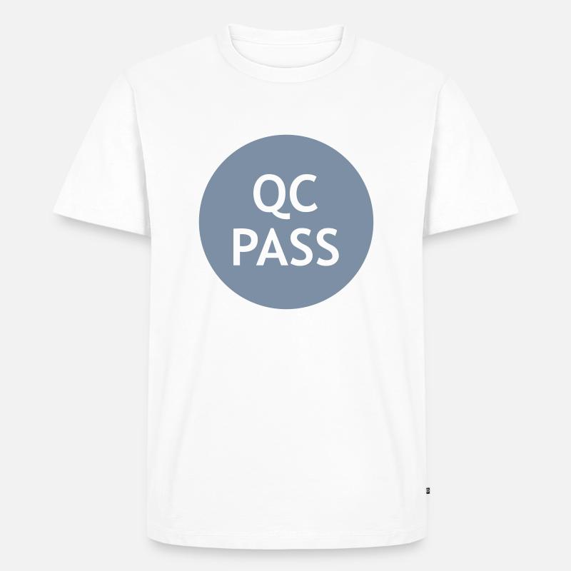QCPass - Männer Premium Bio T-Shirt - Weiß