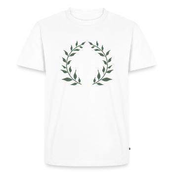 Couronne verte - T-shirt Premium bio Homme - blanc - Devant - Nico (187cm)