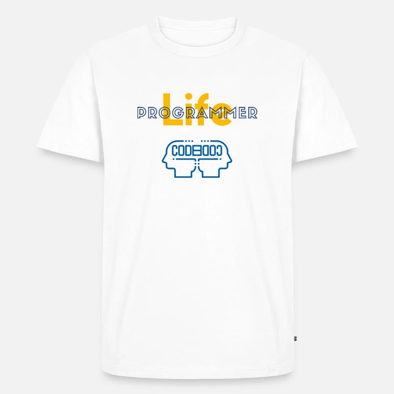 Programmierer fürs Leben - Männer Premium Bio T-Shirt - Weiß