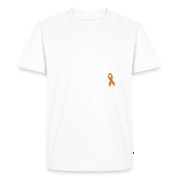 This Badass Has Multiple Sclerosis - Men's Premium Organic T-Shirt - white - Front - Nico (187cm)