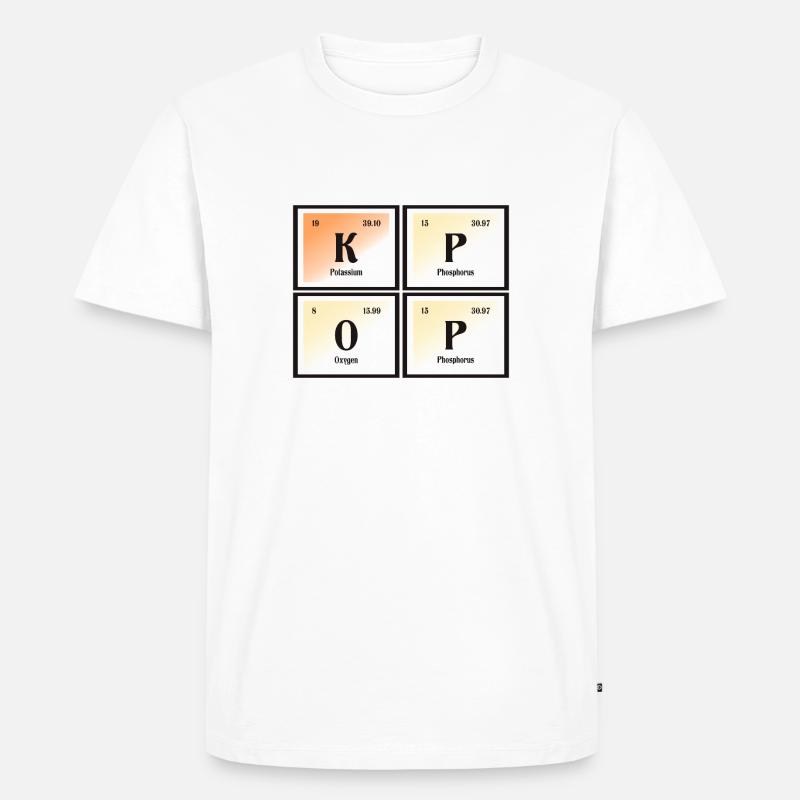 K-Pop | Periodensystem der Elemente - Männer Premium Bio T-Shirt - Weiß