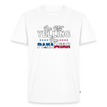 Panamanian Flag Panamanian Roots gift - Men's Premium Organic T-Shirt - white - Front - Nico (187cm)