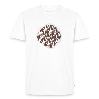 bonne profession de programmeur informatique présenter l’idée - T-shirt Premium bio Homme - blanc - Devant - Nico (187cm)