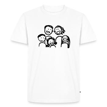 Family love 9 - T-shirt Premium bio Homme - blanc - Devant - Nico (187cm)