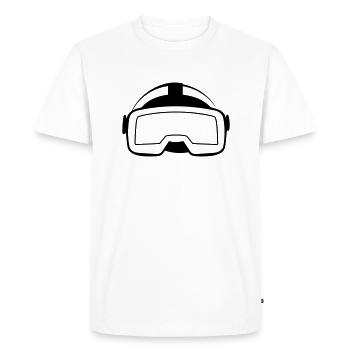 Virtual Reality Mask - Men's Premium Organic T-Shirt - white - Front - Nico (187cm)