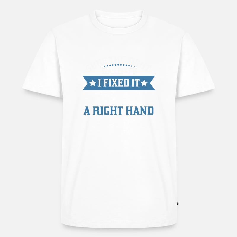 Boxing Threads 2 - Männer Premium Bio T-Shirt - Weiß