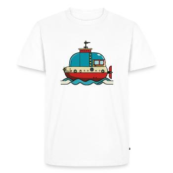Sous-marin - T-shirt Premium bio Homme - blanc - Devant - Nico (187cm)
