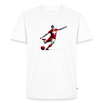Football Switzerland - Men's Premium Organic T-Shirt - white - Front - Nico (187cm)