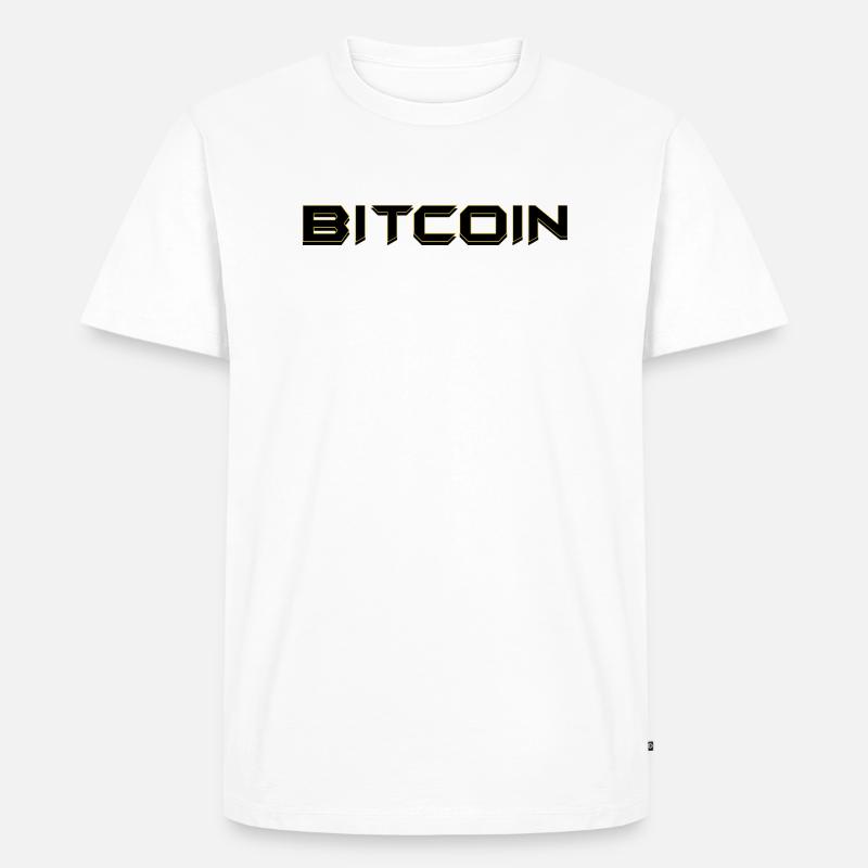 Bitcoin - Männer Premium Bio T-Shirt - Weiß