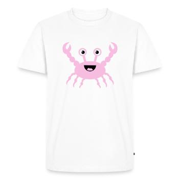 Crabe - T-shirt Premium bio Homme - blanc - Devant - Nico (187cm)