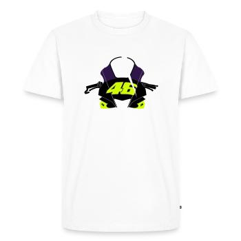 Gemälde 46 Moto 1 Grand Prix Fan-Shirt Bike Front - Männer Premium Bio T-Shirt - Weiß - Vorne - Nico (187cm)