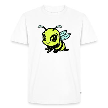 Bee Bumblebee Comic - Men's Premium Organic T-Shirt - white - Front - Nico (187cm)