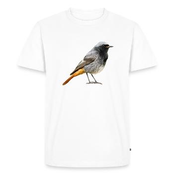 Rotschwanz Robin - Männer Premium Bio T-Shirt - Weiß - Vorne - Nico (187cm)