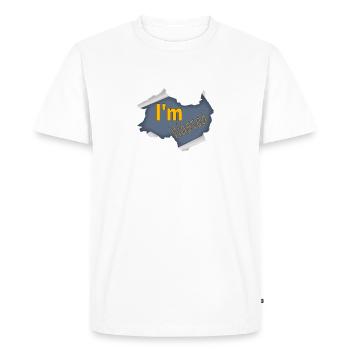 I'm torn - Men's Premium Organic T-Shirt - white - Front - Nico (187cm)