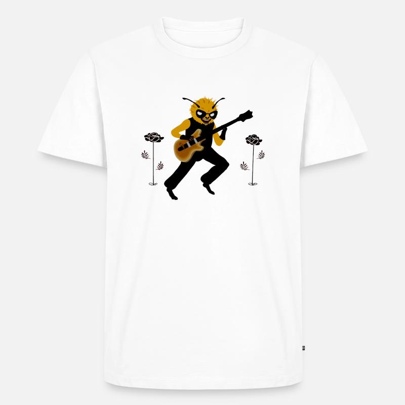 Buzz Hendrix - Männer Premium Bio T-Shirt - Weiß