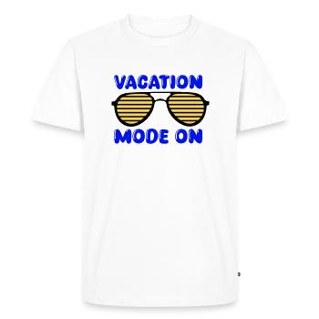 Sunglasses holiday - Men's Premium Organic T-Shirt - white - Front - Nico (187cm)
