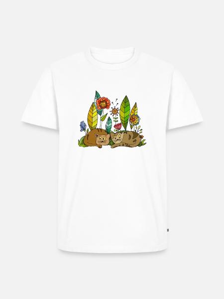 Cats - Men's Premium Organic T-Shirt - white