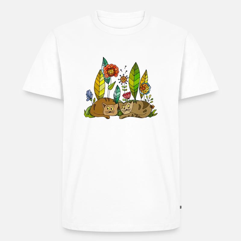 Chats - T-shirt Premium bio Homme - blanc