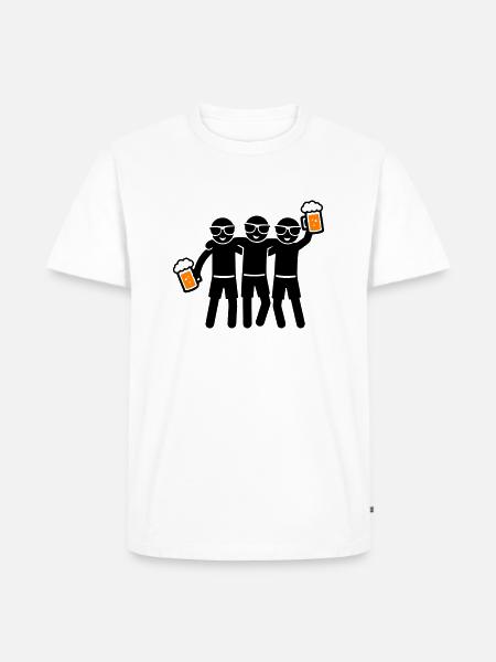 Party Team Beer Group - Men's Premium Organic T-Shirt - white
