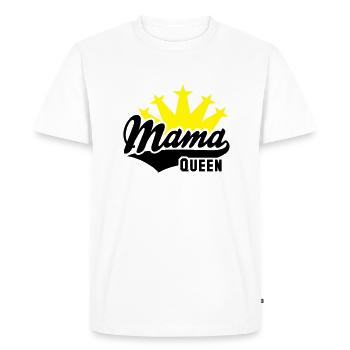 QUEEN Mama couronne 2C - T-shirt Premium bio Homme - blanc - Devant - Nico (187cm)