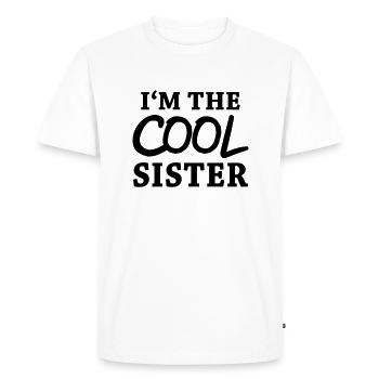 I'm the cool sister - T-shirt Premium bio Homme - blanc - Devant - Nico (187cm)